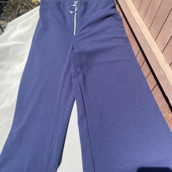 NWT💙 Forever21 High-Rise Pull Ring Pants - Picture 11 of 13